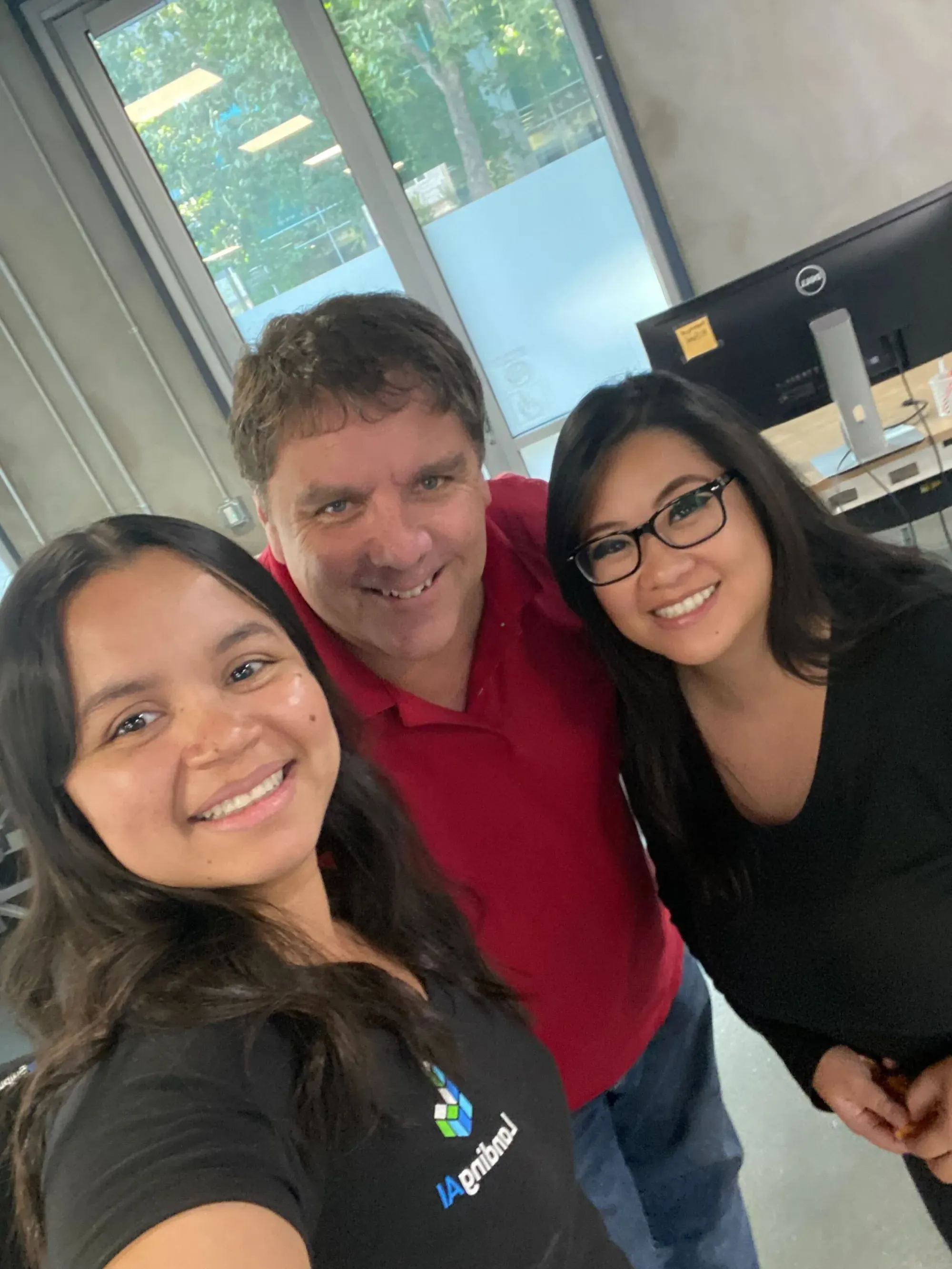 LandingAI team outdoors