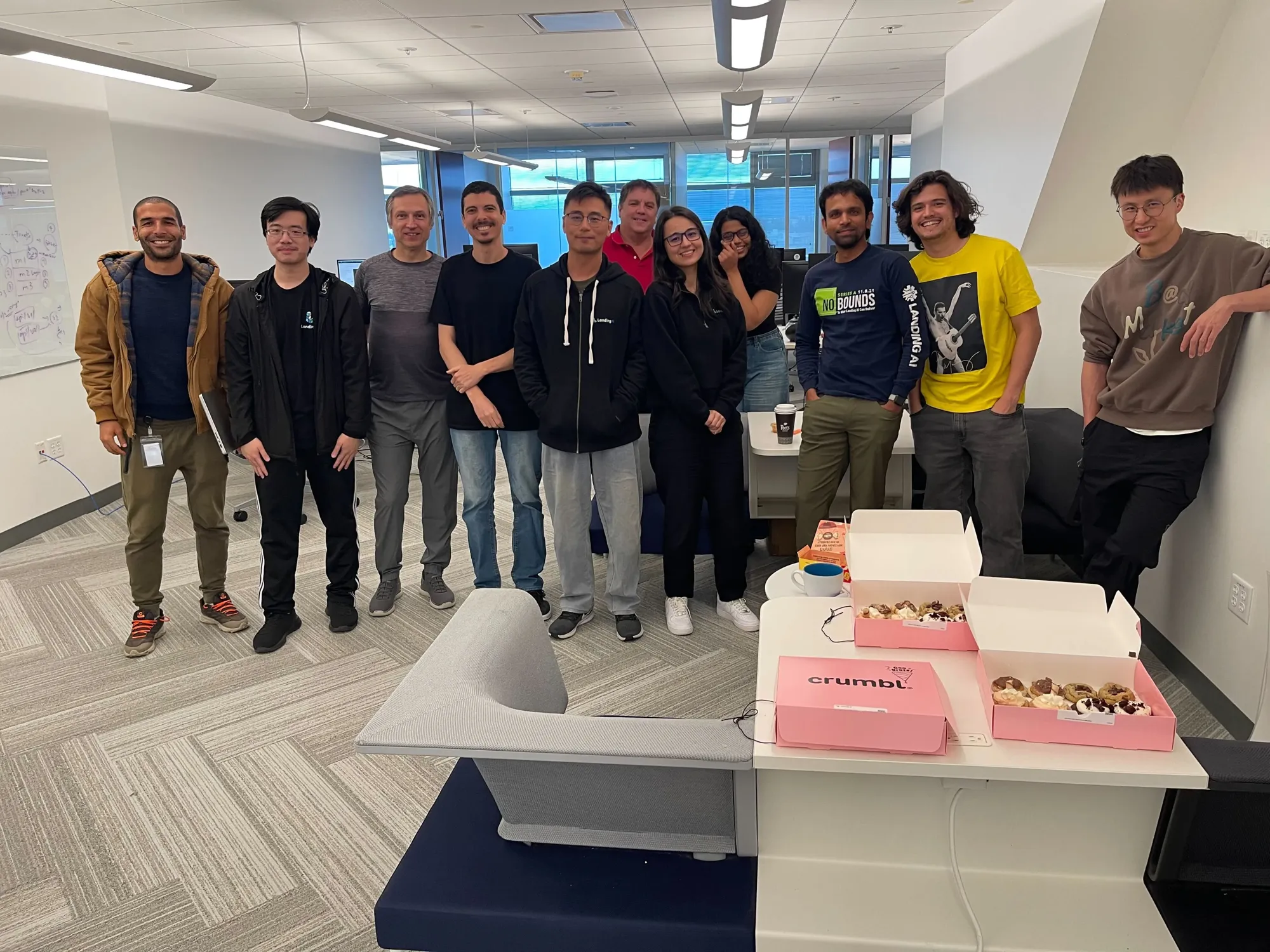 LandingAI team at event