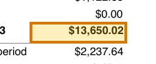 The region of the sample 401(k) Statement containing Account balance, with the extracted value outlined