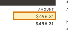 The region of the sample Auto Loan Statement containing Current payment, with the extracted value outlined