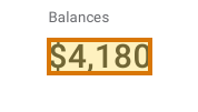 The region of the sample Credit Report containing Total balances, with the extracted value outlined
