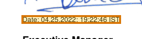 The region of the sample Employment Verification Letter containing Signature date, with the extracted value outlined