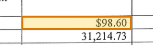 The region of the sample Foreclosure Judgment containing Late charges, with the extracted value outlined