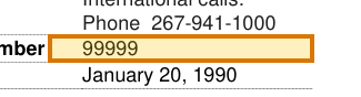 The region of the sample ITIN Number containing Case reference number, with the extracted value outlined