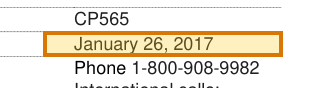 The region of the sample ITIN Number containing Notice date, with the extracted value outlined