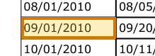The region of the sample Loan History containing Date due, with the extracted value outlined