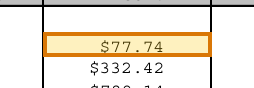 The region of the sample Pay Stub containing Medicare tax, with the extracted value outlined