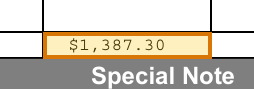 The region of the sample Pay Stub containing Total taxes, with the extracted value outlined