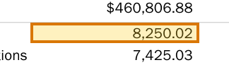 The region of the sample Retirement Statement containing Your contributions, with the extracted value outlined