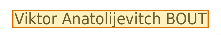 The region of the sample Sanctions Screening containing Sanctioned subject, with the extracted value outlined