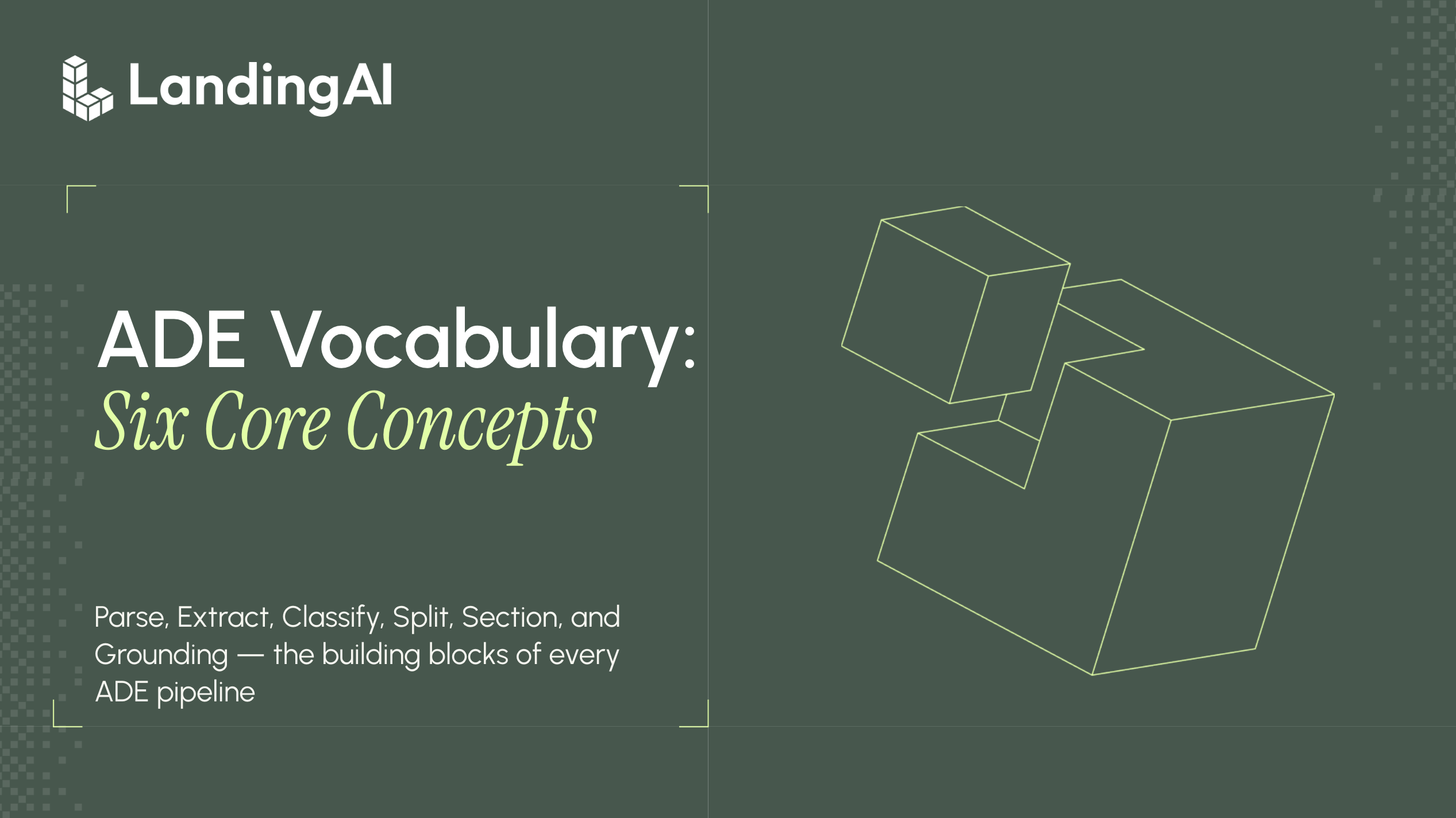 The ADE Vocabulary: Six Core Concepts